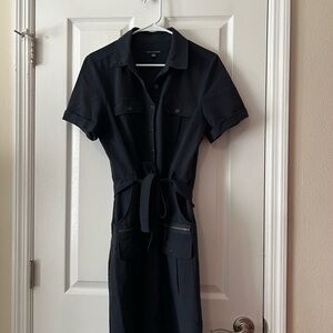 Navy Shirt Dress